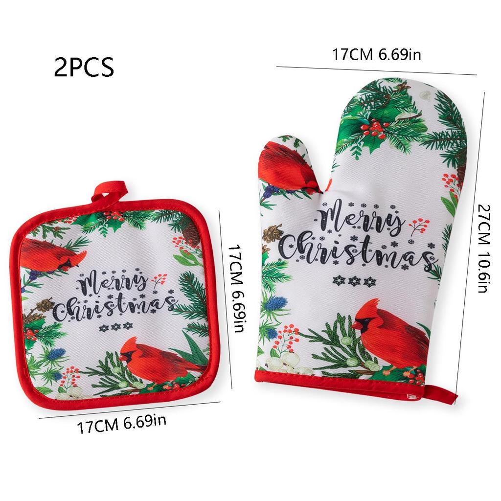 Erhältlich: Neue verdickte Weihnachtsofenhandschuhe – Hitzebeständige Back- und Kochhandschuhe für den Einsatz bei hohen Temperaturen.