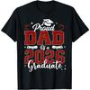 Proud Dad of a 2026 Graduate T-Shirt Cotton Graphic Tee Casual Short Sleeve