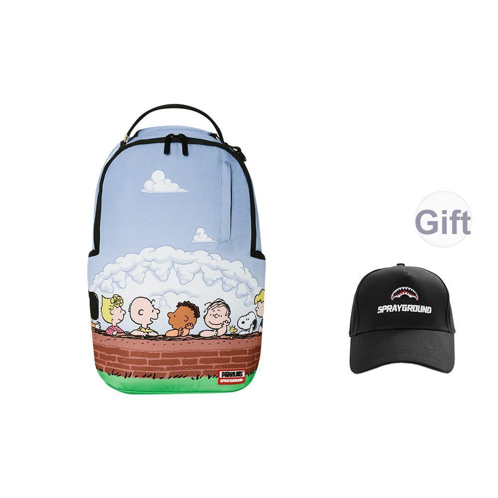 New SPRAYGROUND Snoopy, Collaboration Polyester Backpack Regular Unisex Multicolor W1035738