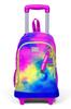 Coral High Kids Πολύχρωμη Σχολική Τσάντα Τρόλεϊ με Τρία Διαμερίσματα με Μπατίκ Σχέδιο 23957
