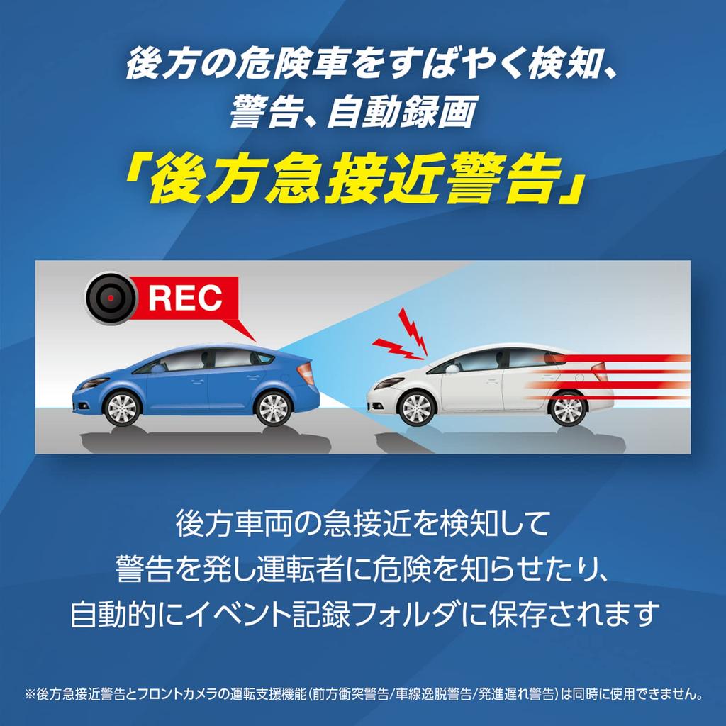 Kenwood Drive Recorder with Front and Rear CMOS Sensor Smoked Glass and Brightness Adjustment Installation DRV-MR570 Cameras, High-Sensitivity