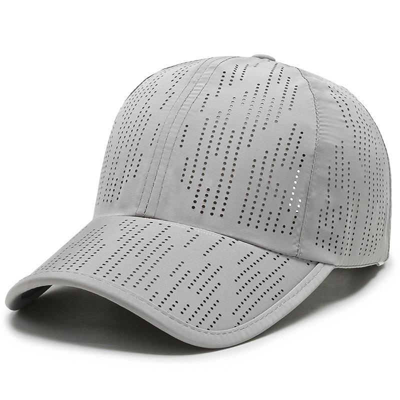 Summer Laser Punching Sun Hat Quick Drying Hat Men and Women Travel Breathable Sun Hat Outdoor Sports Baseball Hat