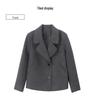 2024 Women's High-End Wool Coat: Petite Short Style with Suit Collar for Spring and Autumn