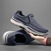 Men's Slip-On Canvas Shoes - Old Beijing Style, Thick Sole, Available in Extra Large Sizes up to 48