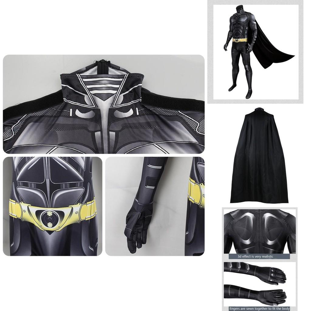 Tmavý rytíř Batman Bruce Wayne Body s pláštěm Halloweenský kostým