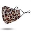 Fashion  Breathable Leopard Print  Mask Unisex Face Mask Reusable Mask