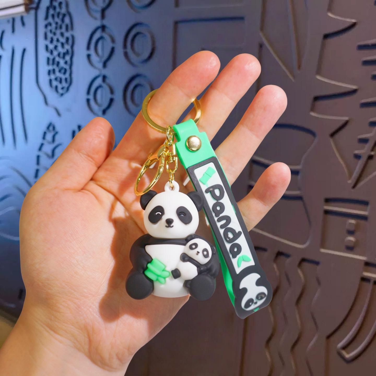 

Adorable Panda Pull-Back Car Keychain & Bag Charm Toy