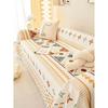 1PC Chenille Sofa Towel for Living Room French Style Home Decoration Sofa Cover Printing Couch Cover Tassel Edge Sofa Cushion