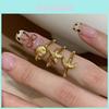 Elegant Copper Star Moon Sun Ring For Women Unique Design Adjustable Size Fashion Accessory