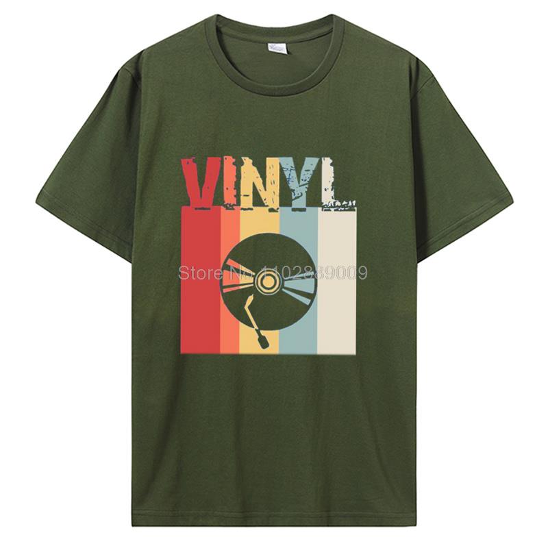 Men Clothing Vinyl TShirt Vinyl Record T-Shirt Record Shirt Dj Tees Hilarious Boy Girl T-Shirt Cotton Tees Harajuku Streetwear