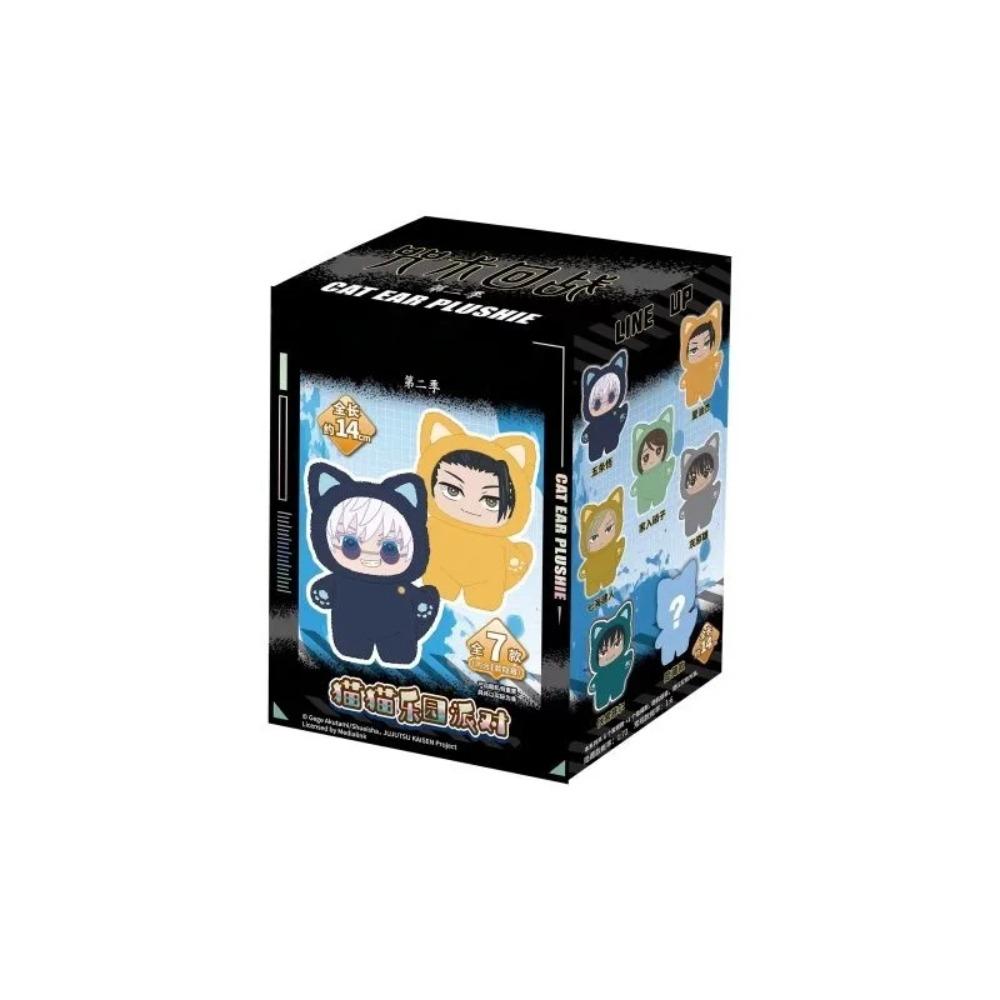 Genuine Kawaii Jujutsu Kaisen 2 Cat Ear Plushie Series Blind Box Anime Dolls Mystery Room Decoration Festival Collectibles Gifts