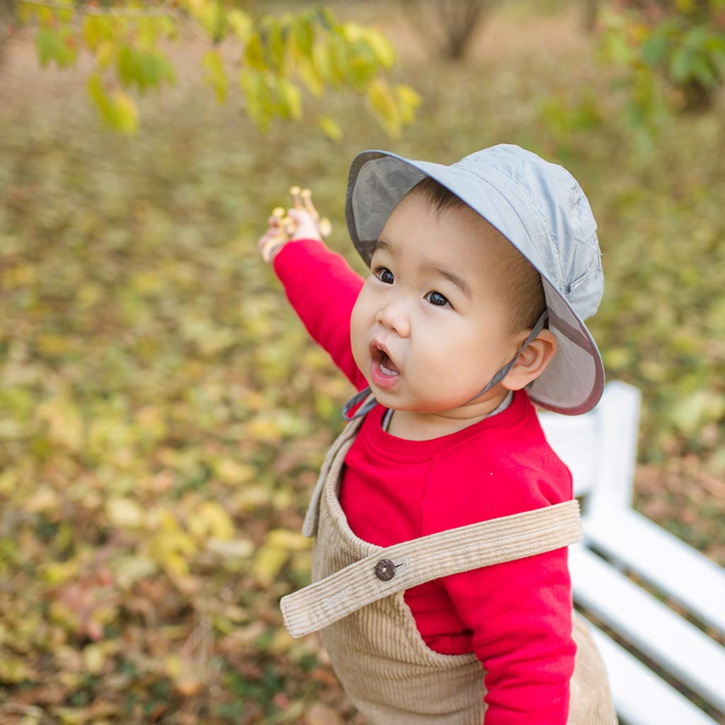 Ami Li Tots Baby Kids Hats Bucket Hat Ultra Lightweight Sun Hat Wide Brim Adjustable Drawstring Kids Hat Girls Boys & Children's UPF50+
