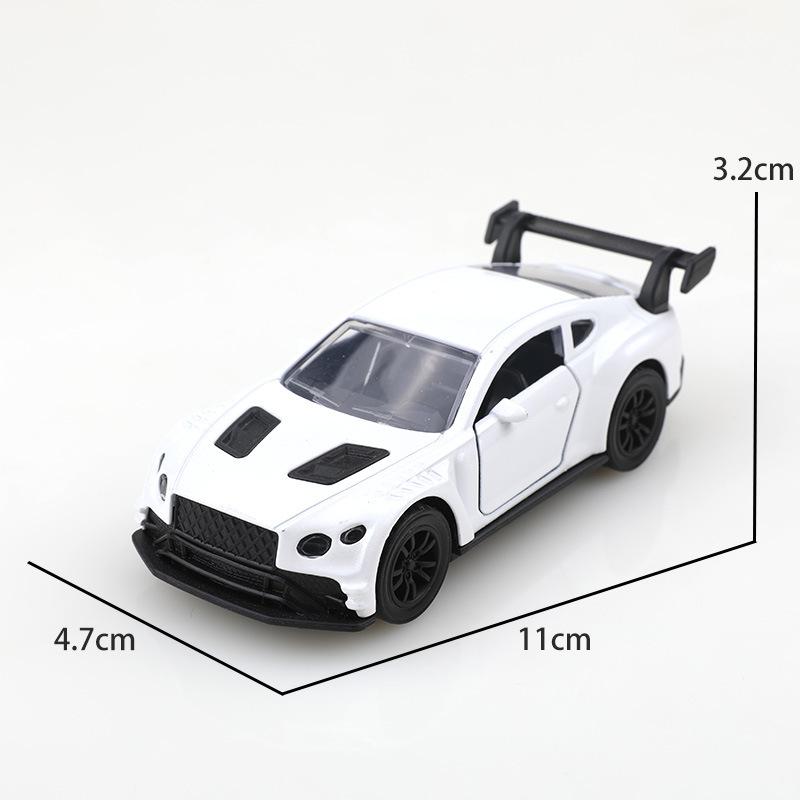 1:38 Alloy Sports Car Toy Model Children Cool Pull Back Car Double Open The Door Simulation Racing Car Small Car Boy Gifts