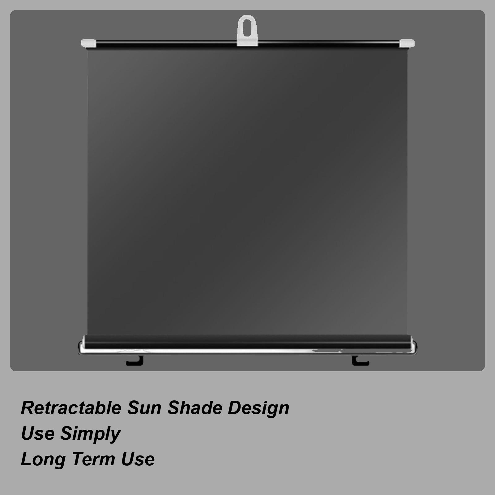 Car Mounted Retractable Roller Blinds Sunshade Truck Front Window Roller Blinds Front/Rear Shutter Auto Interior Accessories