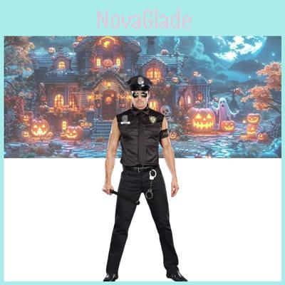 Game Theme Halloween Costume For Men With Polyester Material For Stage Performance