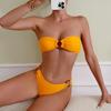 High-End Sexy Bandeau Bikini: European & American Split Style