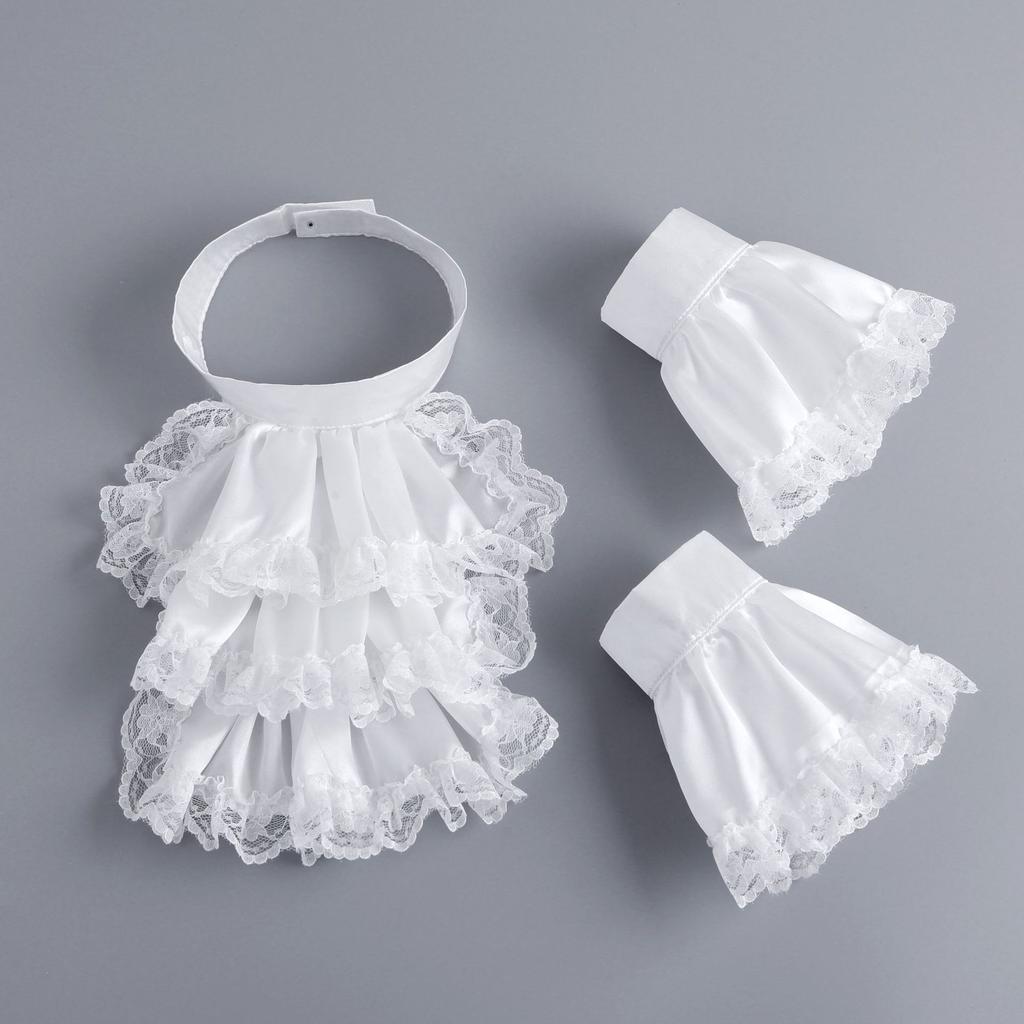 Ladies' New Clown Collar Bib Necklace Set, Makeup Party Accessories, Studio Retro Props