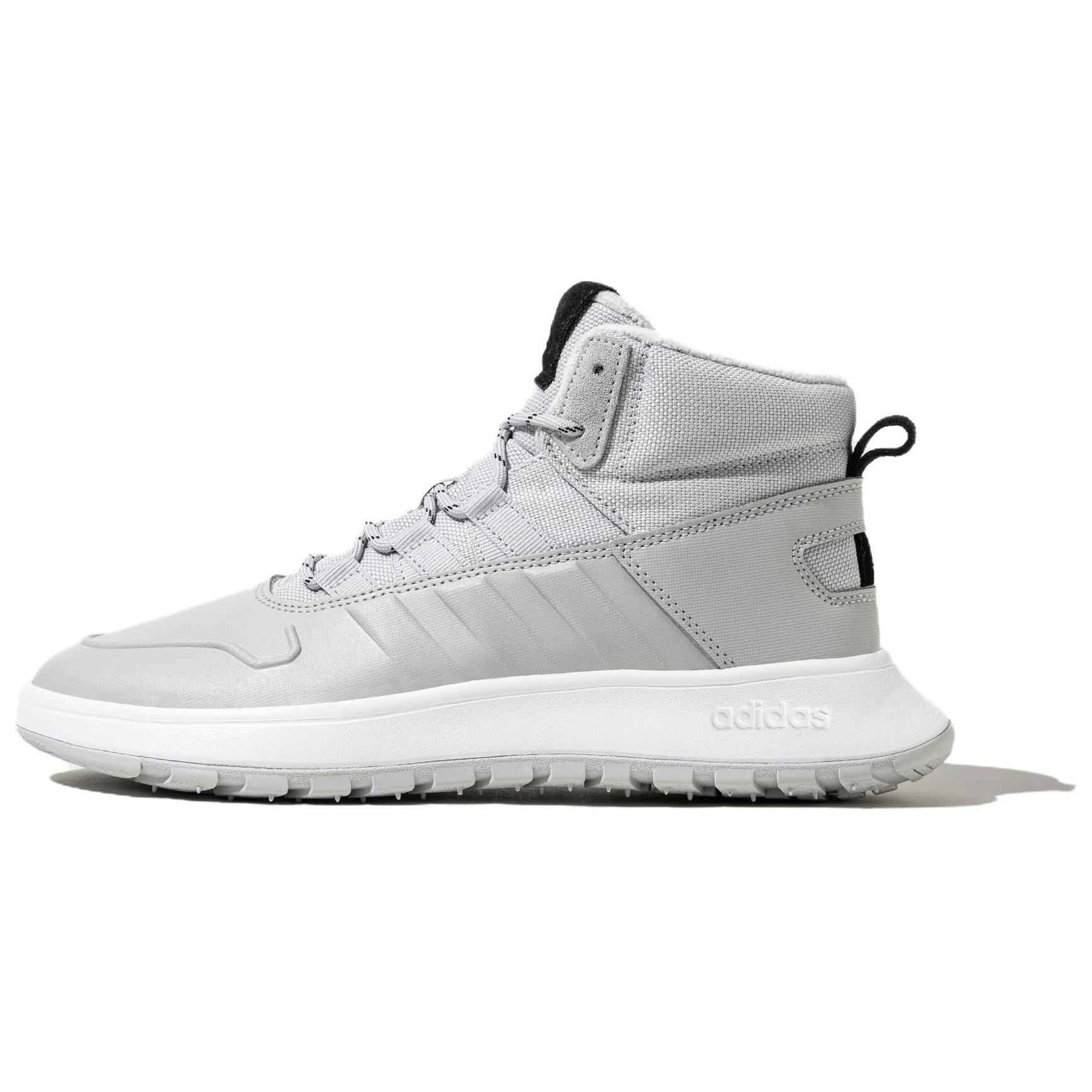 

Adidas Neo Fusion Storm Синтетическая кожа Замша Теплые Повседневные Универсальные Амортизирующие Прочные Полувысокие Повседневные Кроссовки Унисекс Серый IF1627 38⅔