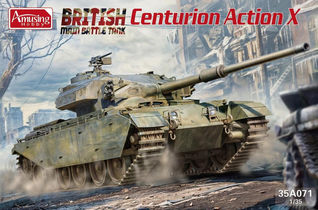 Amusing Hobby British Main Battle Tank Centurion Action X Plastic Model AMH35A071 1/35 (Tank)