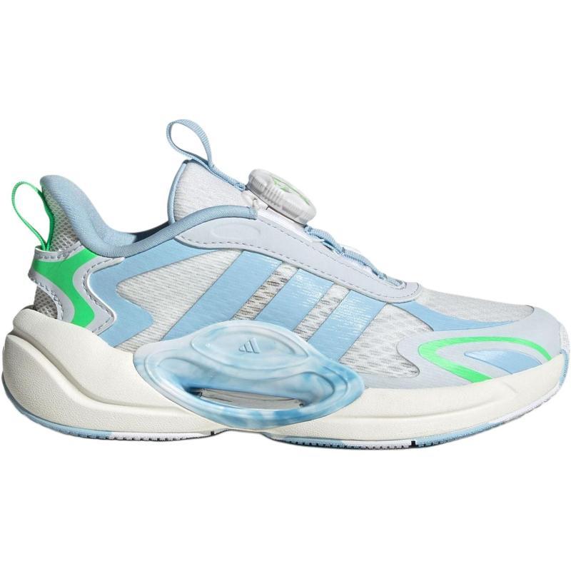 Adidas Galaxy Anti Slip Wear Resistant Low Top Kids Lifestyle Shoes Bright White/Pink Blue/Light Blue Kids' Sneakers JQ6753