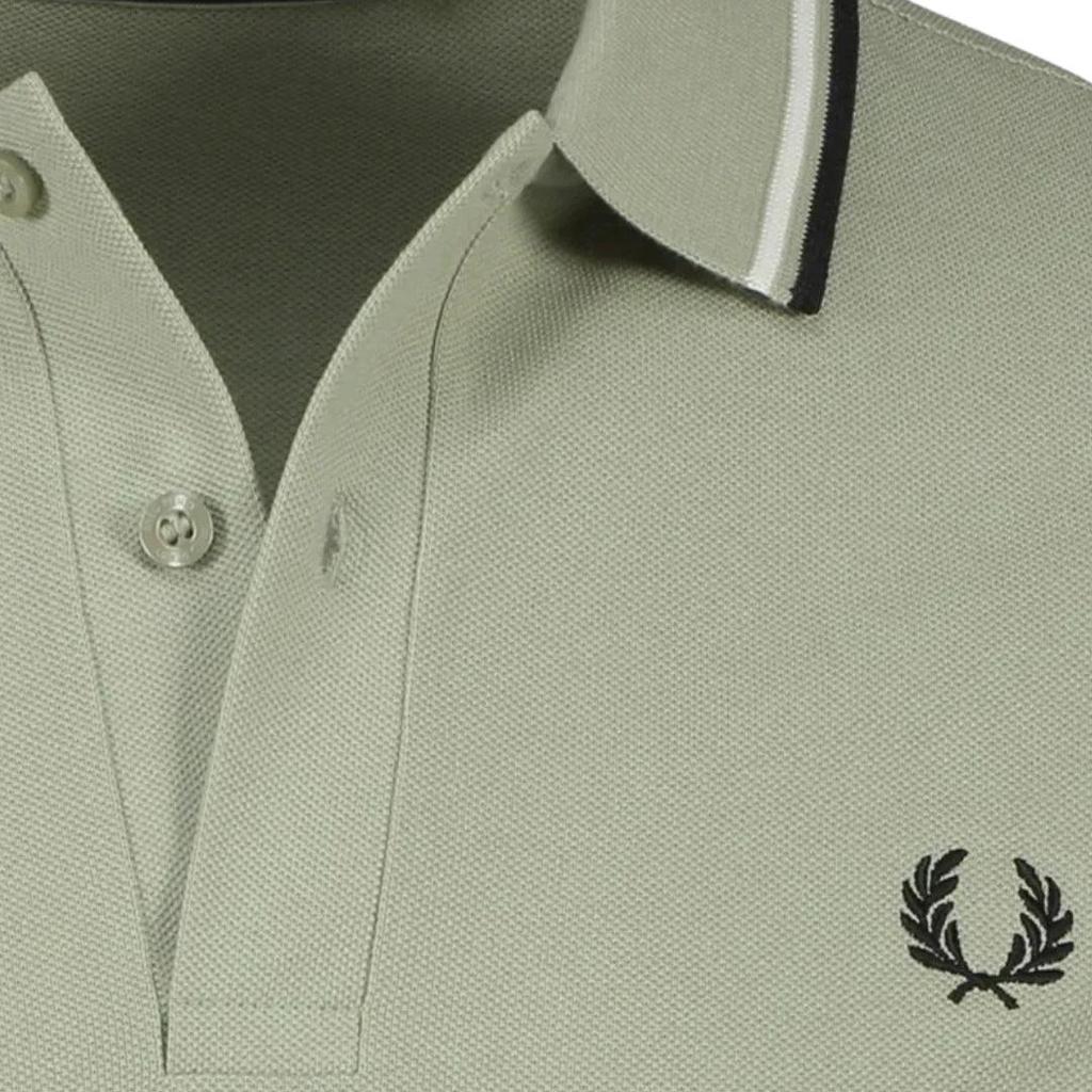 Fred Perry Mens Double Tipped Collar Polo Shirt