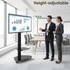 Heavy-Duty Rolling TV Stand for 37-70" Screens Supports 88 Lbs, Stable Mobile TV Cart with Shelf Rolling TV Stand On Wheels