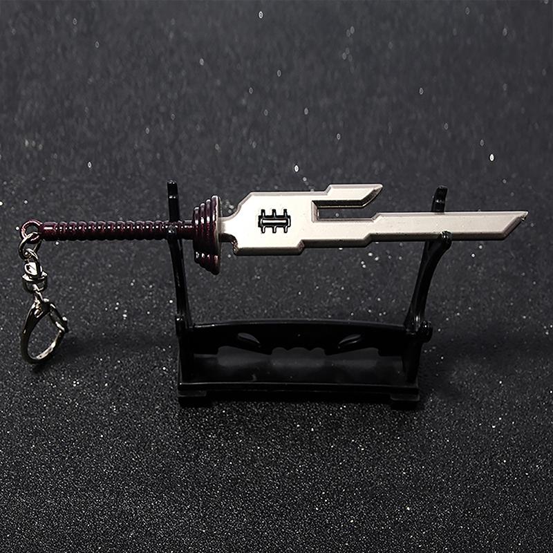 Japanese Anime Mini Alloy Weapon Model Keychains Cosplay Sword Pendant Key Ring Katana Backpack Keychain For Men Jewelry Gifts
