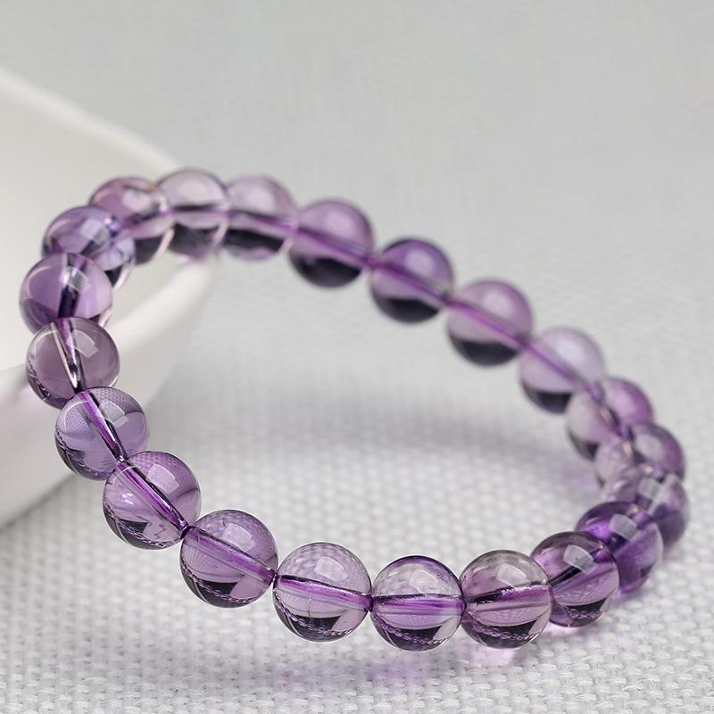 Hongchu Crystal Natural Bolivian Amethyst Bracelet Ice Glass Mirror Electric Light Amethyst Bracelet