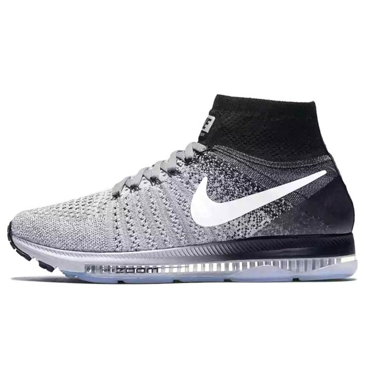 Nike Zoom All Out Flyknit Wolf Grey Women Sneakers White-Black 845361-003 38