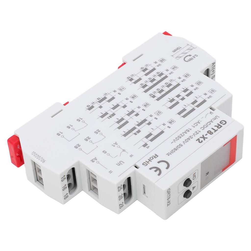 Zeitrelais Verzögerungs-Timer-Controller Einstellbarer Digitalanzeige-Steuerschalter AC DC 12V?240V