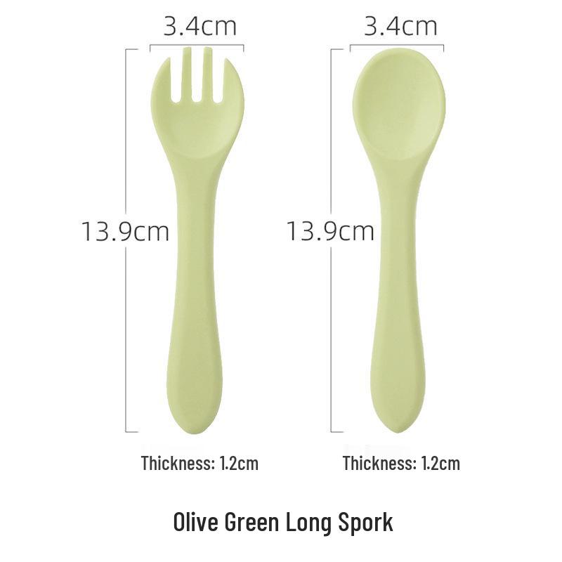 Silicone Suction Cup Placemat & Divided Plate Set for Babies & Toddlers - Includes Fork & Spoon, Food Grade & Heat Resistant.