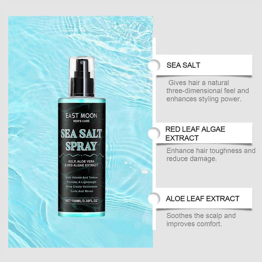 Men's sea salt styling spray hair fluffy lazy refreshing styling does not fall 1