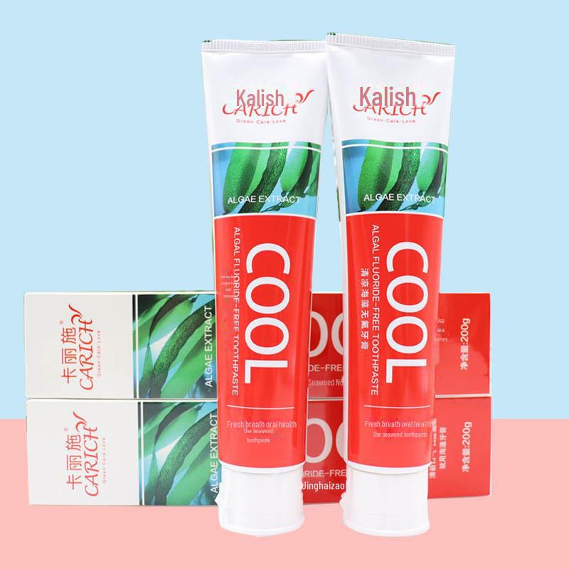 Greenleaf Love Life Kalish Cool Seaweed Pasta de Dentes sem Flúor 200g - Hálito Fresco e Saúde Oral