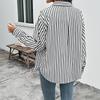 Autumn Women Blouse Striped Ladies Tops Autumn Leisure Stripe Long Sleeve Shirts