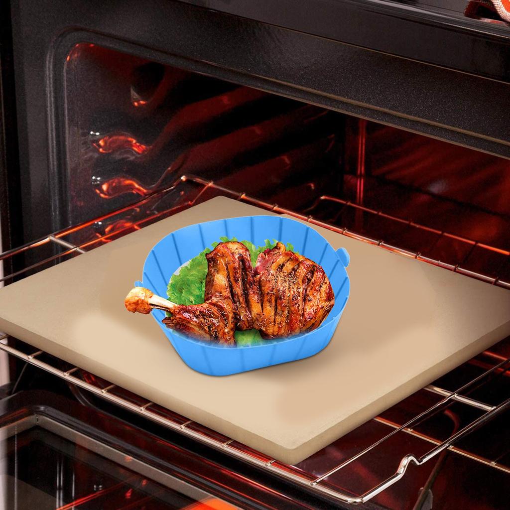 Air Fryer Silicone Liners Pot Airfryer Basket Cooking Gadgets Reusable Baking Tray Non-Stick Pizza Pan Oven Kitchen Accessories
