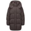 Tanbor Women's Hooded Mid-Length Loose Fit Down Jacket
