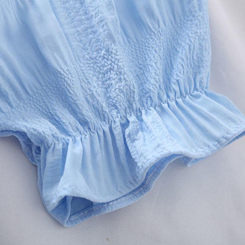 Ruffled Short-sleeve Shirt Nipped Waist Solid Pleated Button Down Top Female Chiffon Blouse Square Neck Chiffon Shirt