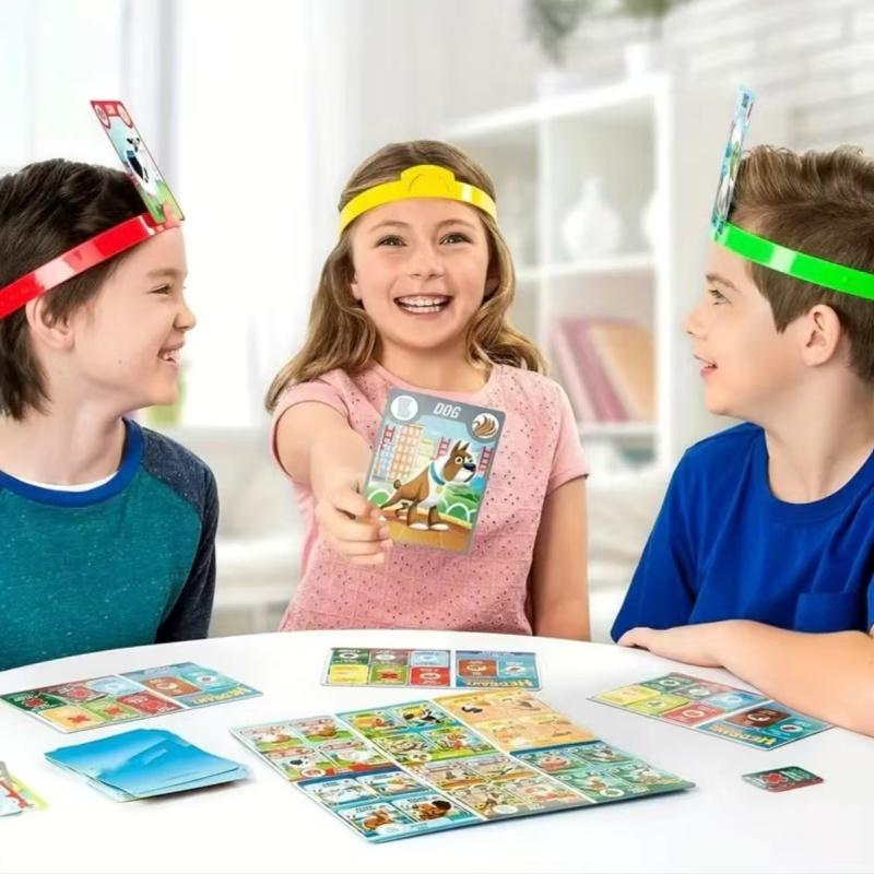 What AM I? Board Game - Logical Reasoning, Parent-Child Interaction, Family Gathering Tabletop Game