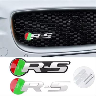 R Sport S Logo Badge Car Front Grille Rear Trunk Emblem Sticker Decal for XK X Type F Pace I-pace XJL S-Type F-Type XJ XF XE E-pace XJS