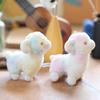 Charming Short Fur Lamb Plush Toy Colorful Cute Sheep Key Holder