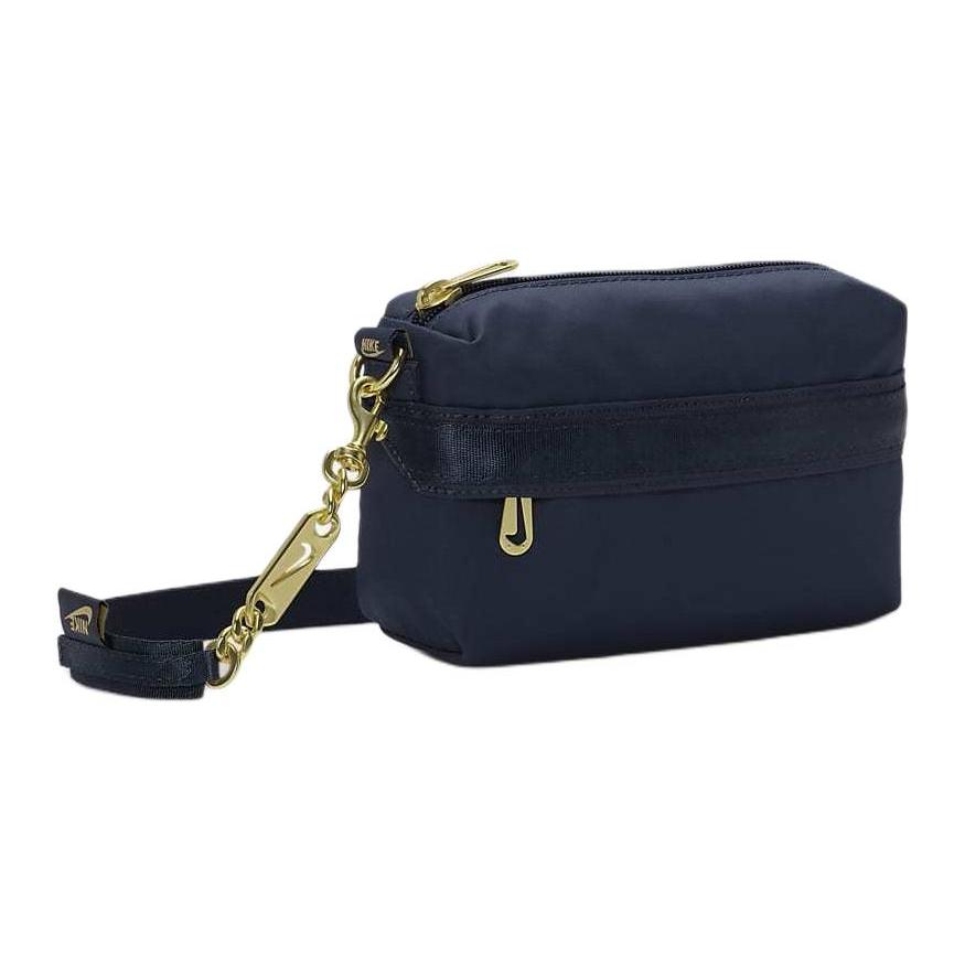New Nike Fabric Shoulder Bag Women's Lightning Blue/Lightning Blue/Sesame Brown CW9304-437