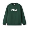 Fila ORIGINALE Pullover Fleece Lined Fashion Classic And Versatile Soft And Comfortable Thermal Loose Fit Sweatshirt F51U549202F-GN