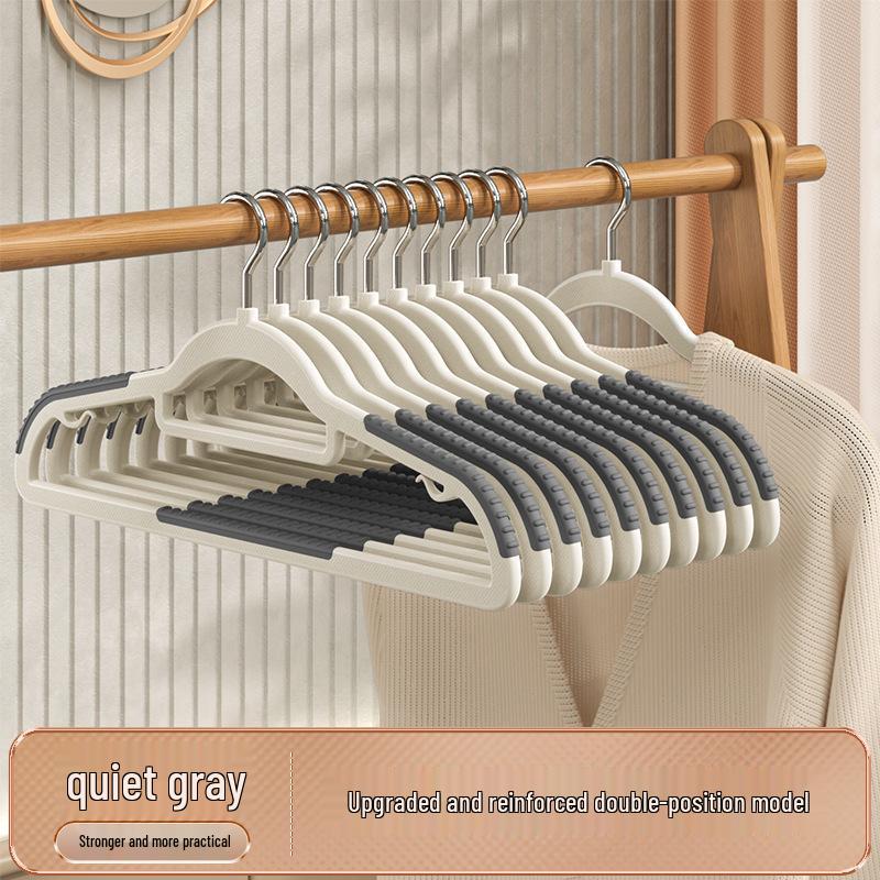 Non-Slip Traceless Dual-Use Hanger: Anti-Shoulder, Wet/Dry, Wardrobe Storage