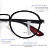 Retro Color Changing Multifocal Reading Glasses Men Women Trendy Outdoor Photochromic Eyewear Unisex Round Frame Eyeglasses