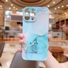 For IPhone15 Marble Mobile Phone Case Ins for Apple 14promax Film All-inclusive Mobile Phone Case
