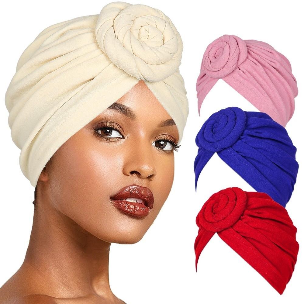 Vintage Twist Knot Turban Hat Elastic Islamic Headband New Cancer Chemo Hat  Women Headwear