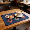 Cotton Linen Placemats Woven Cloth 30x45cm for Dining Table Kitchen Tabletop Place Mats