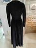Elegant Velvet V-Neck Bridesmaid Dress for Autumn/Winter