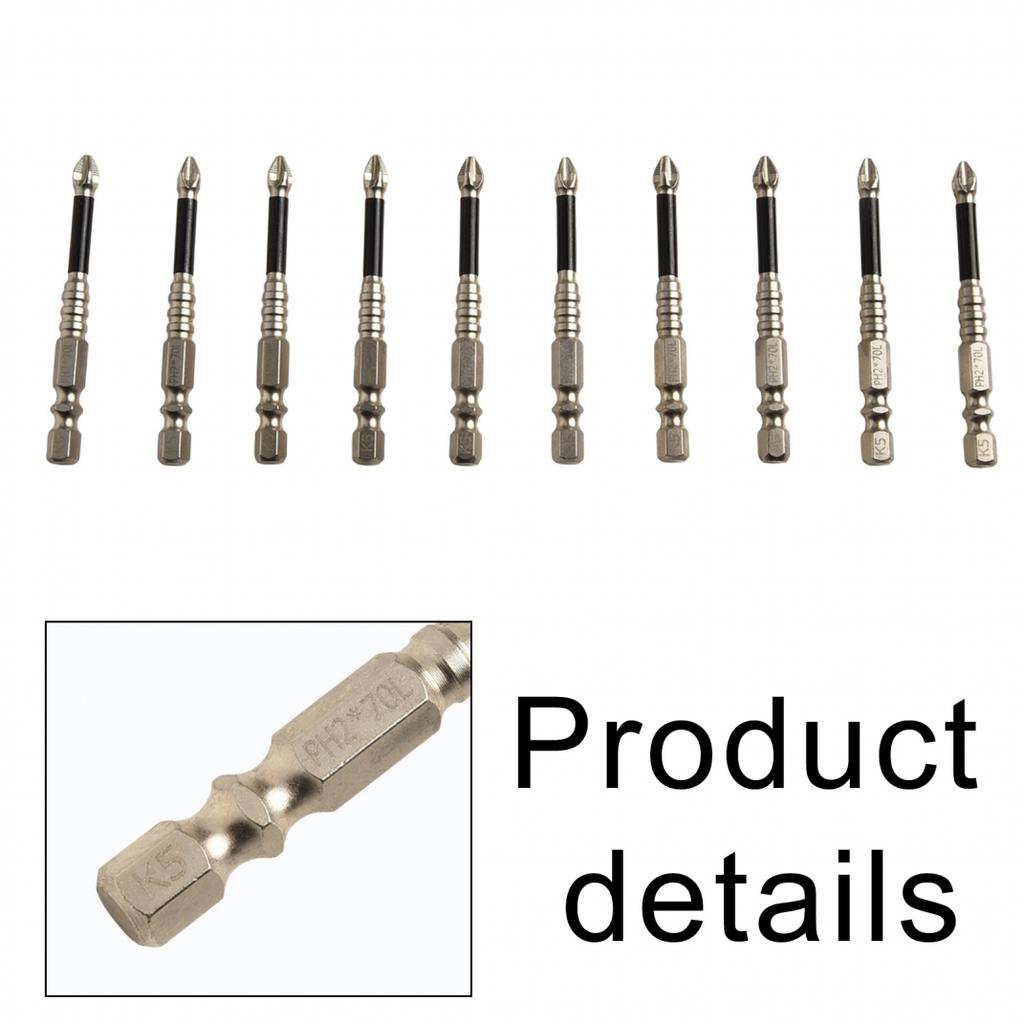 PH2 Magnetisches Schraubendreher-Bit-Set 10-teilig mit verschiedenen Größenoptionen verfügbar