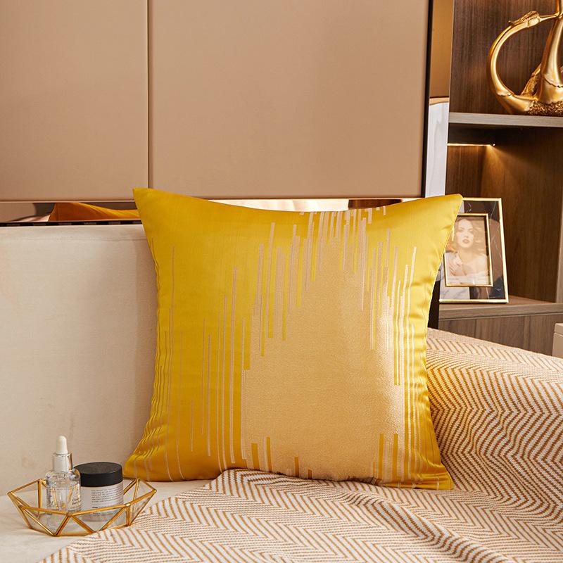 45x45cm Simple Jacquard Square Cushion Cover Polyester Geometric Pattern Throw Pillowcase Decorative Pillows for Sofa Decor Home